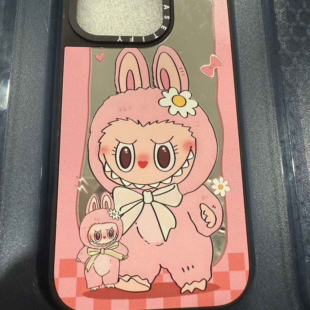 Casetify Pink labubu i Phone16 pro Case